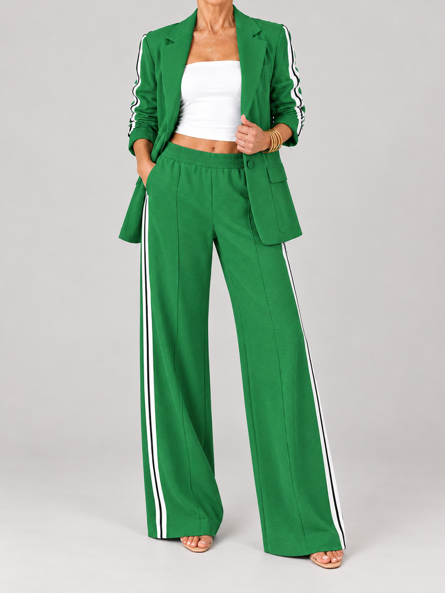 Clémence - Ensemble blazer et pantalon palazzo