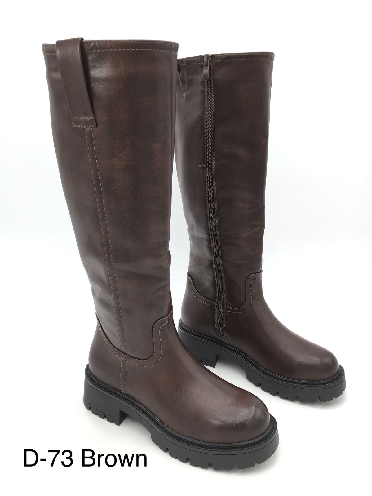 Solène - Bottes hautes à talon bloc avec doublure douce