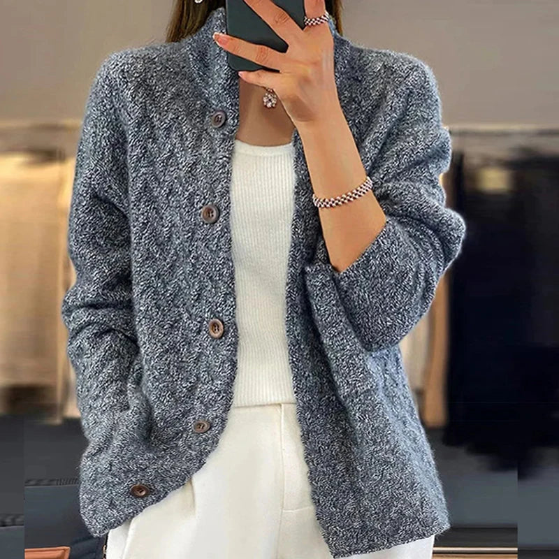 Jeanette - Pull Tricoté Chaud et Stylé pour Femme