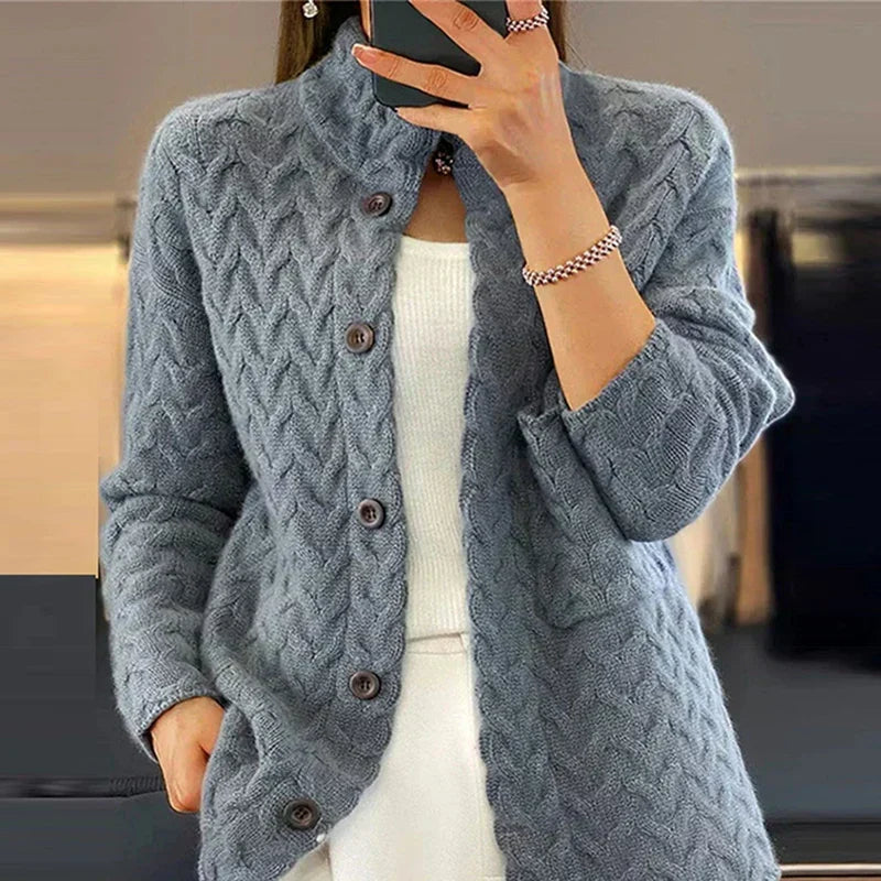 Jeanette - Pull Tricoté Chaud et Stylé pour Femme