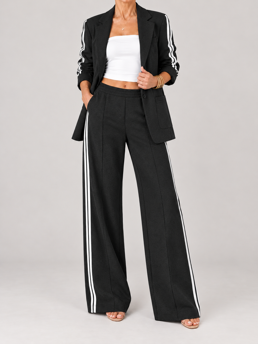 Clémence - Ensemble blazer et pantalon palazzo